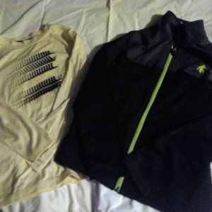 Long sleeve top, with zippered top